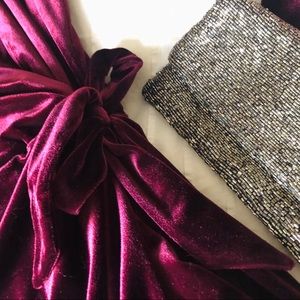 NWT Maggy London Velvet Dress
